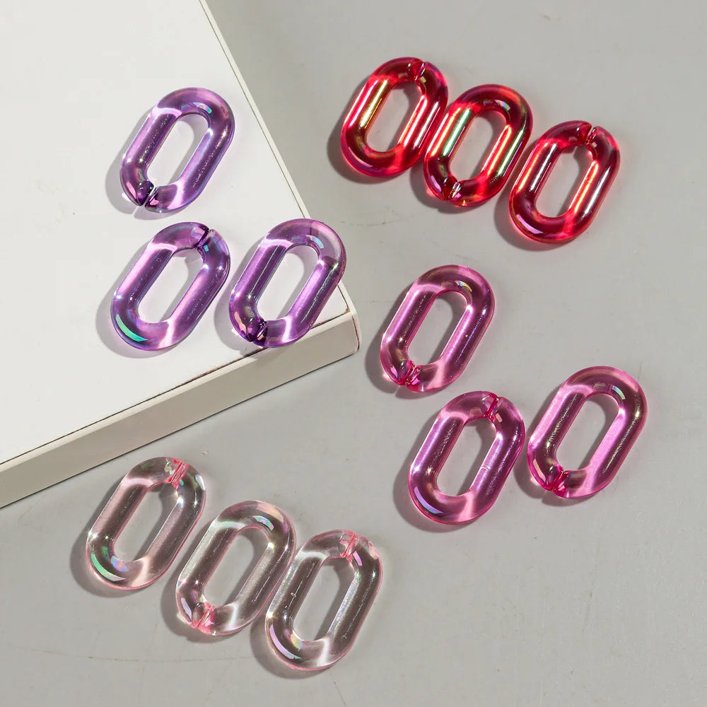 Acrylique Transparent Ovales