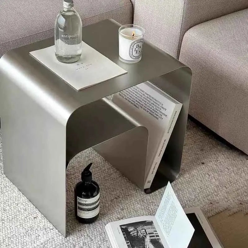 Table à thé en acier inoxydable