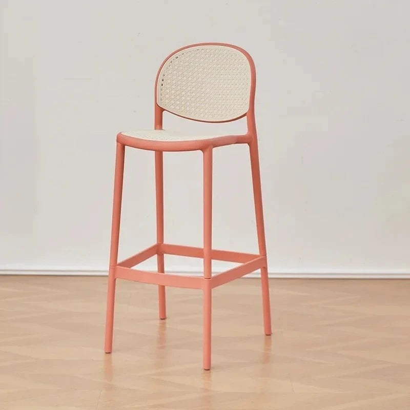 Tabourets de bar en plastique modernes et simples