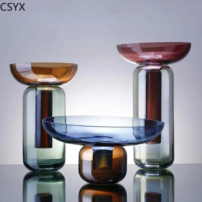 Vase en verre amovible
