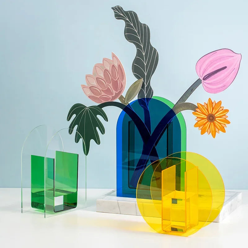 Vases en acrylique