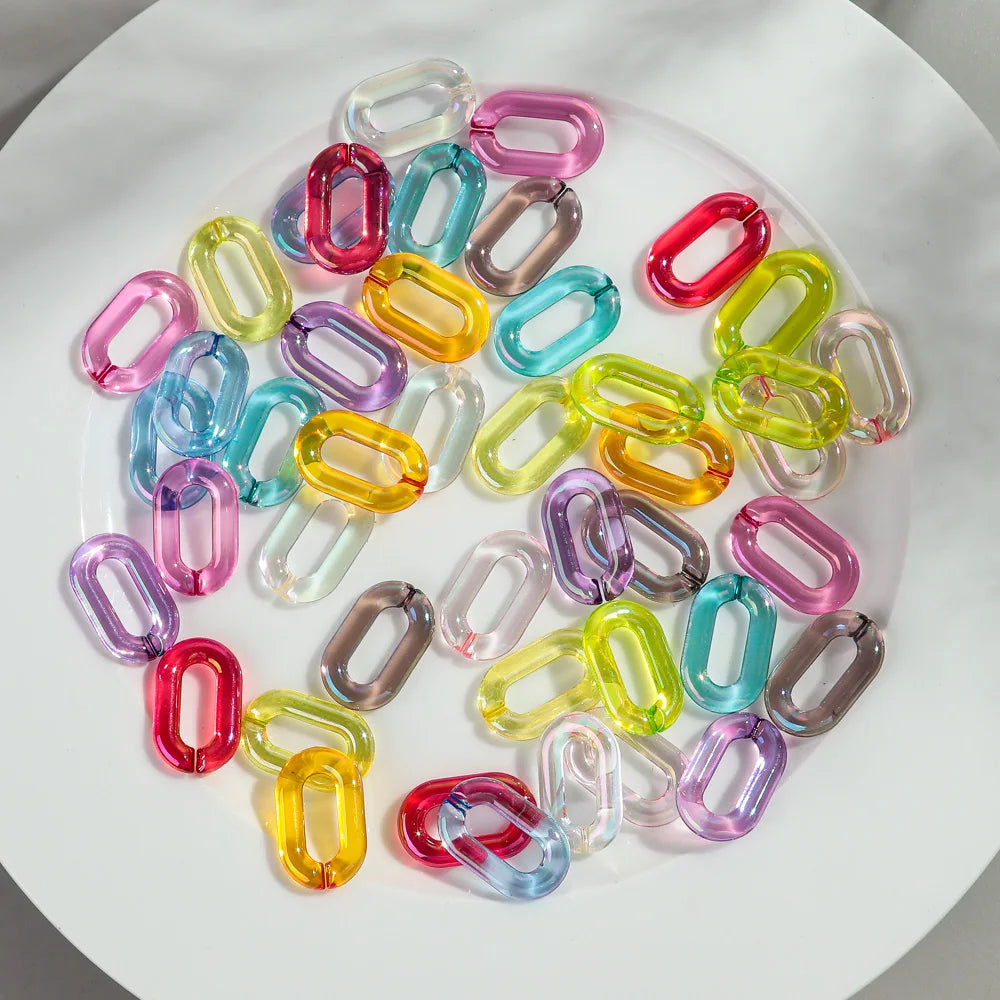 Acrylique Transparent Ovales