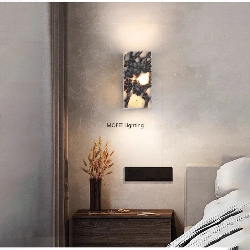 Lampe en marbre italien