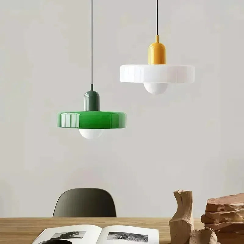 Lustre de plafond coloré