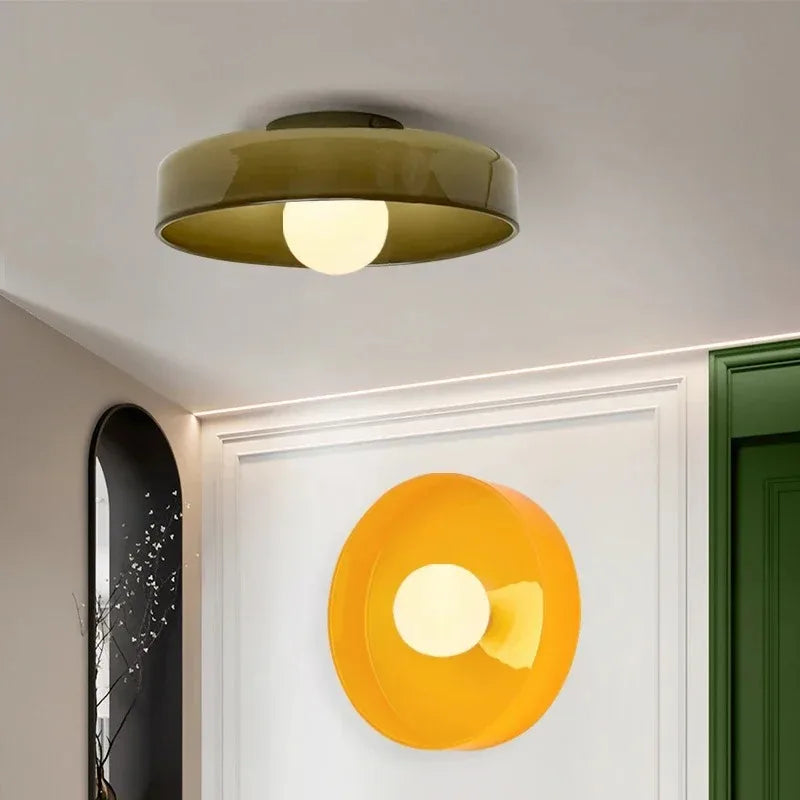 Plafonnier en verre LED nordique