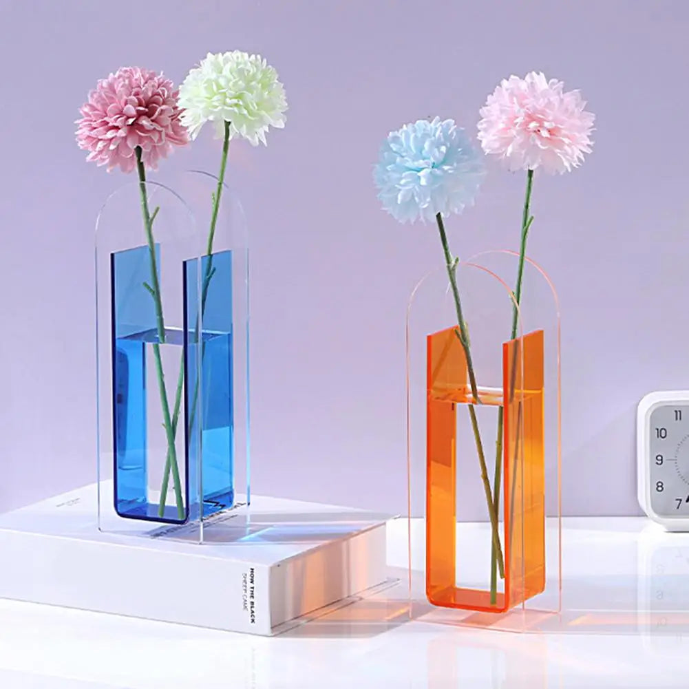 Vase à fleurs aux couleurs vives