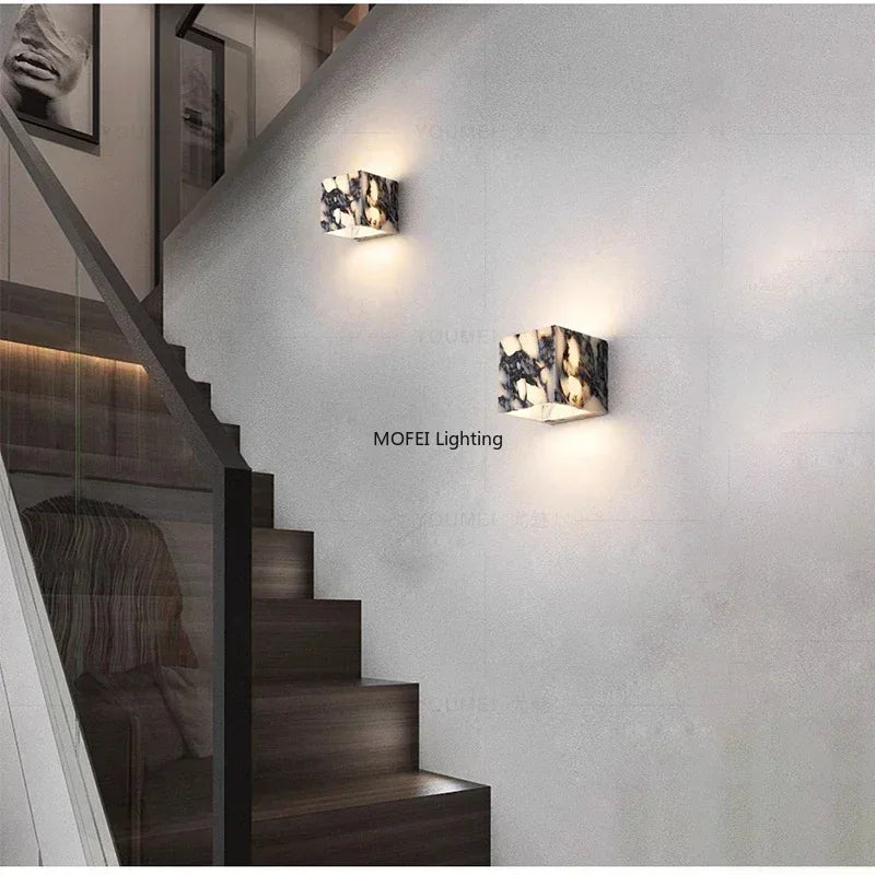 Lampe en marbre italien