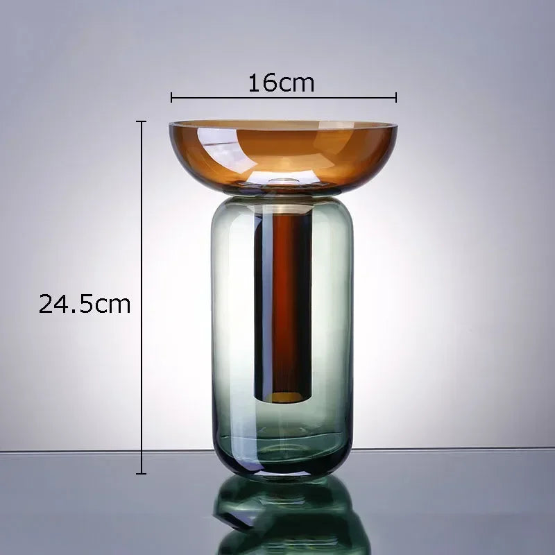 Vase en verre amovible