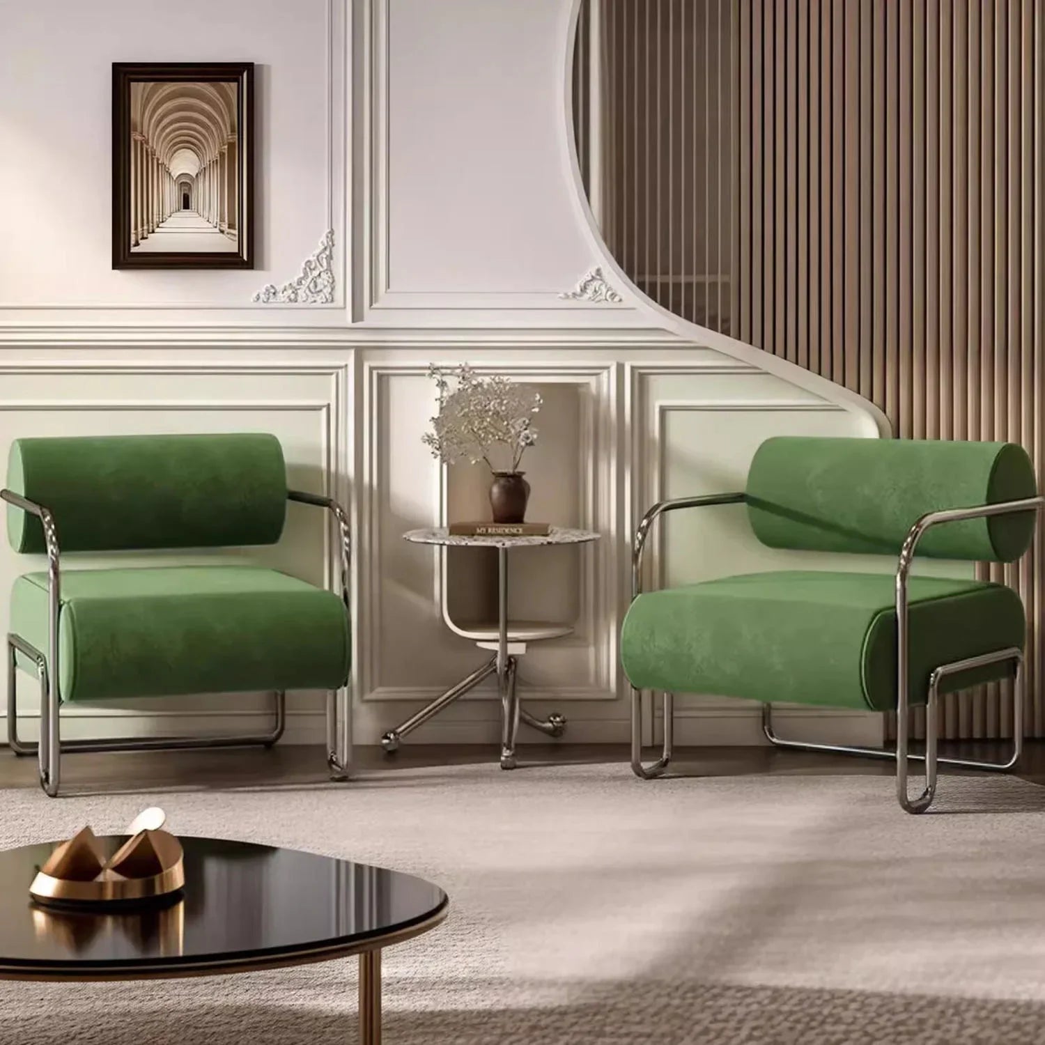 Chaise en acier inoxydable