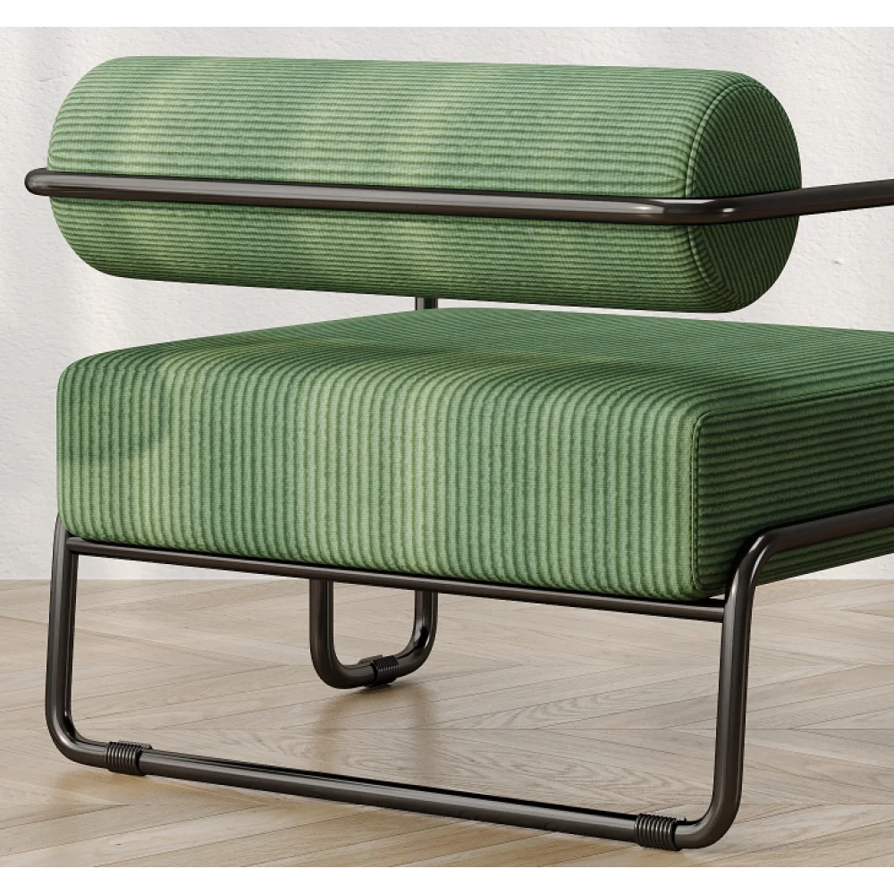 Chaise d'appoint en velours côtelé