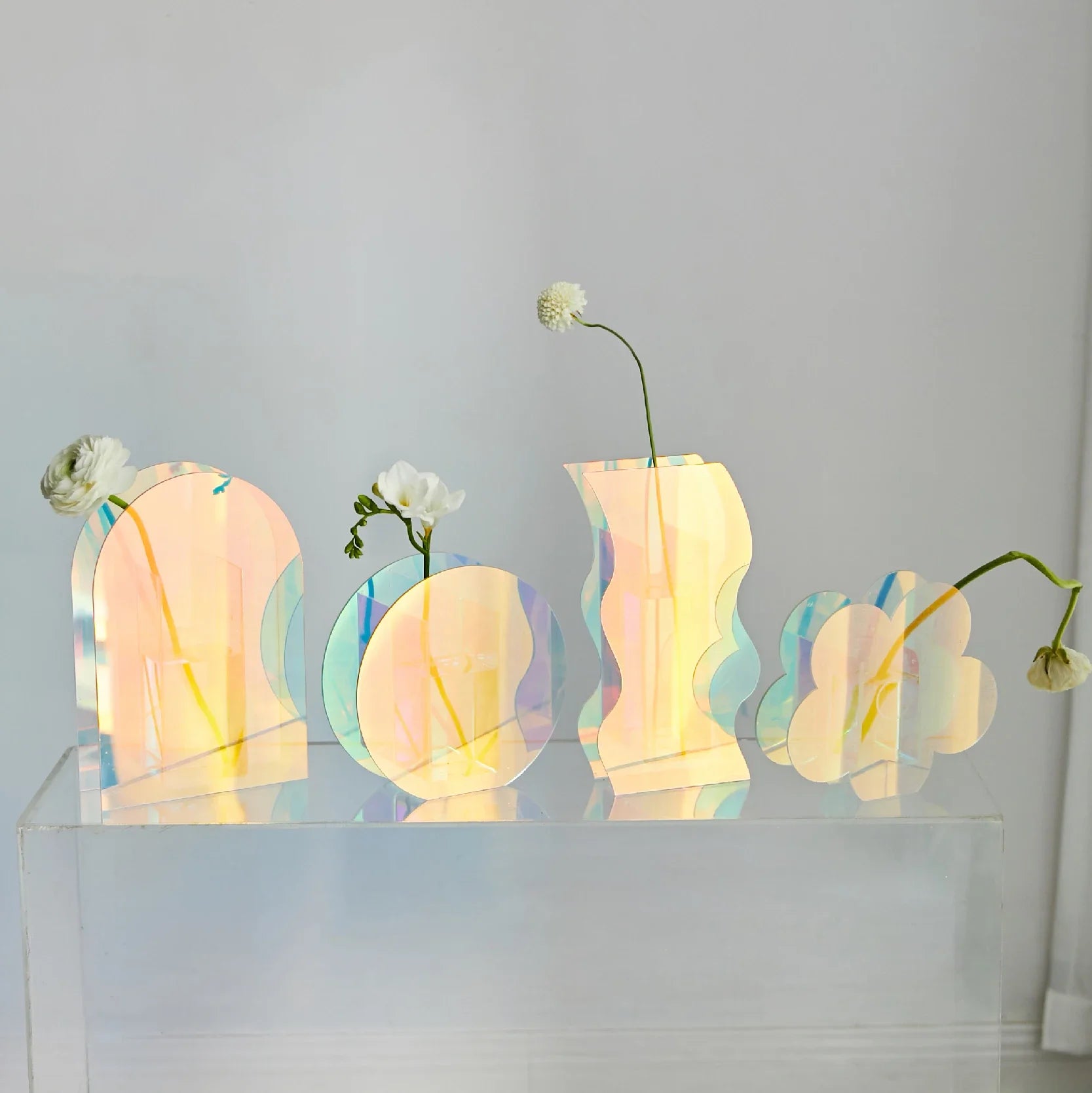 Vases en acrylique
