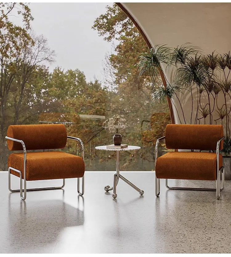 Chaise en acier inoxydable