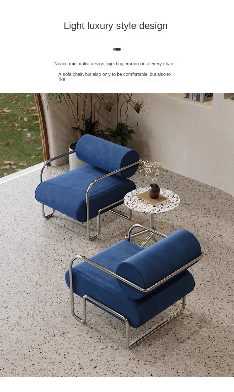 Chaise en acier inoxydable