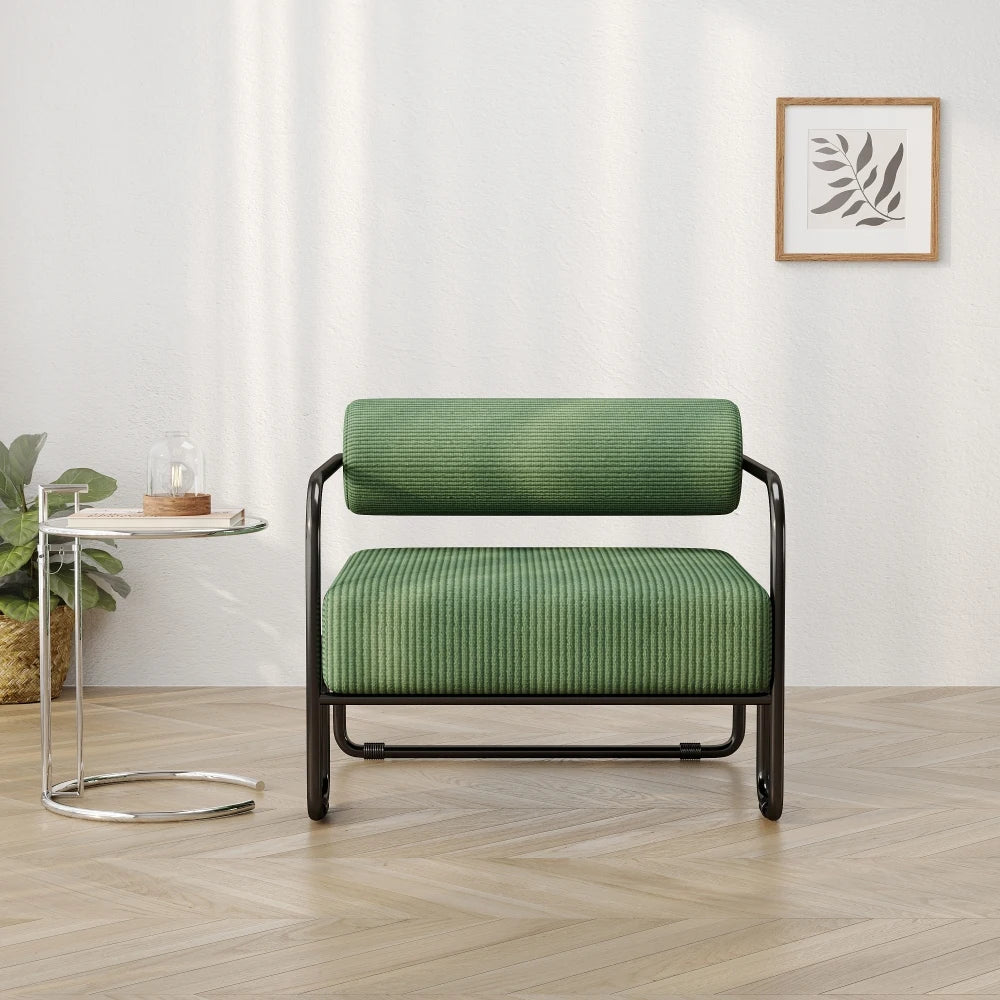 Chaise d'appoint en velours côtelé