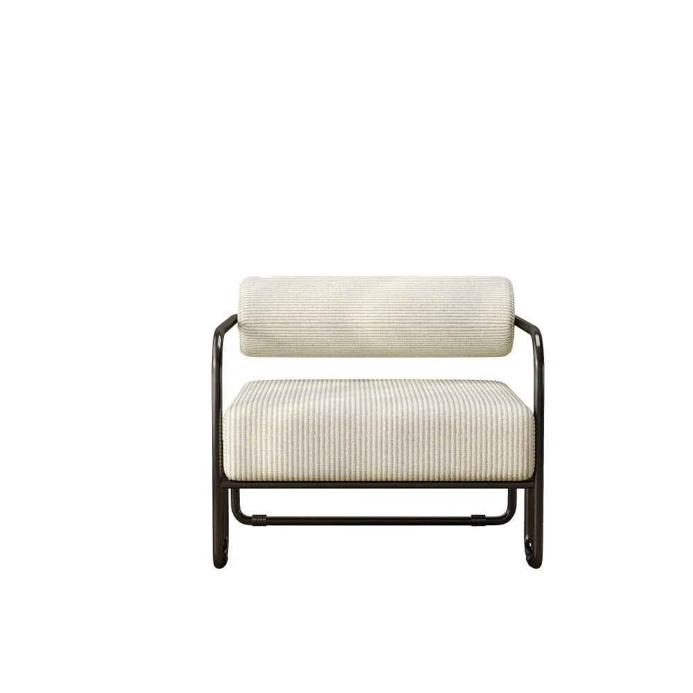Chaise d'appoint en velours côtelé