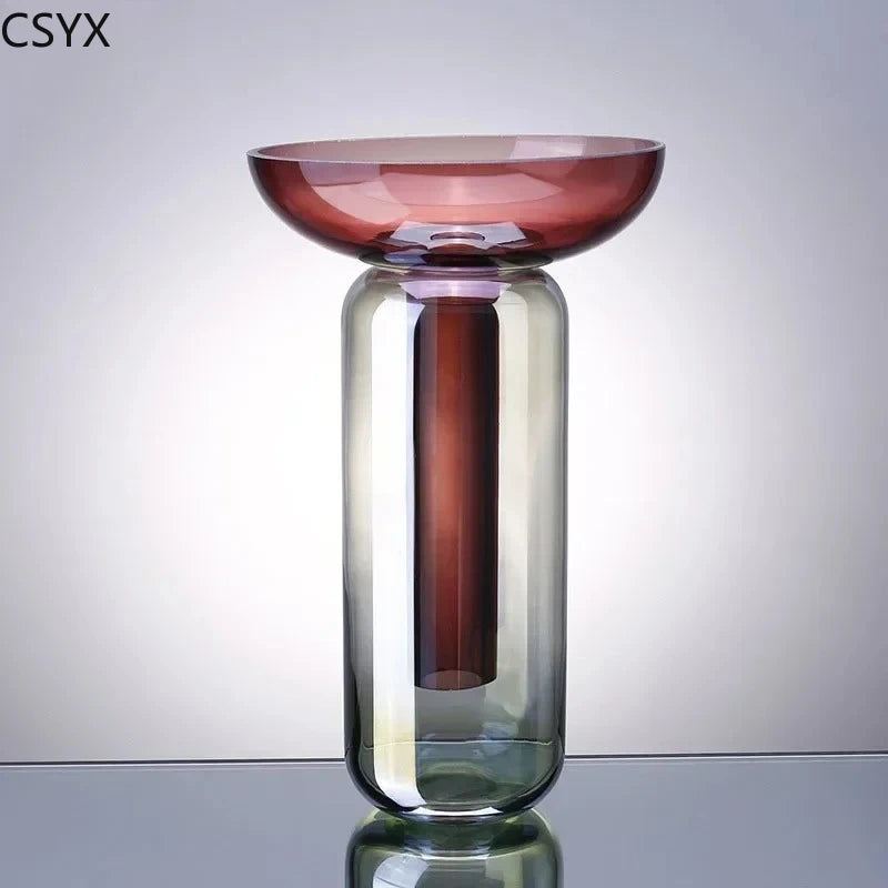 Vase en verre amovible