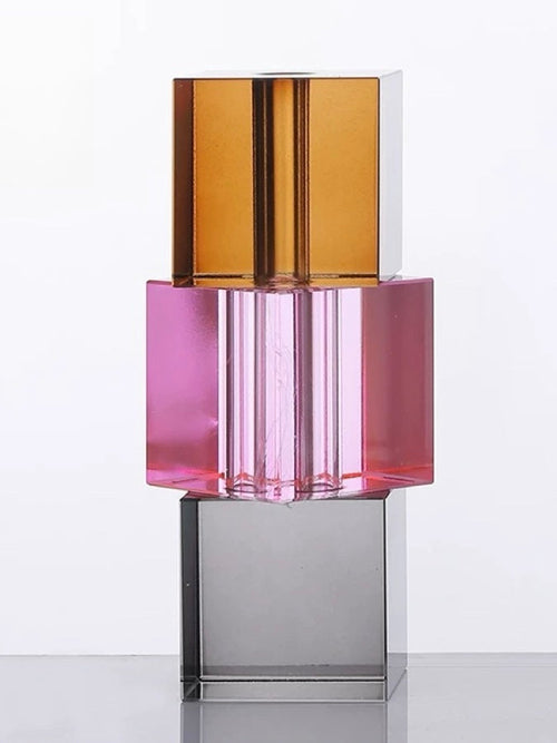 Vase Soliflore Cube Cristal