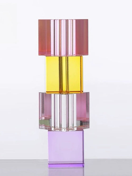 Vase Soliflore Cube Cristal
