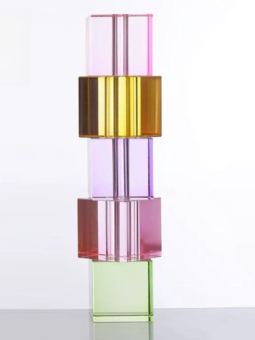 Vase Soliflore Cube Cristal