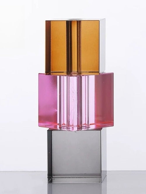Vase Soliflore Cube Cristal