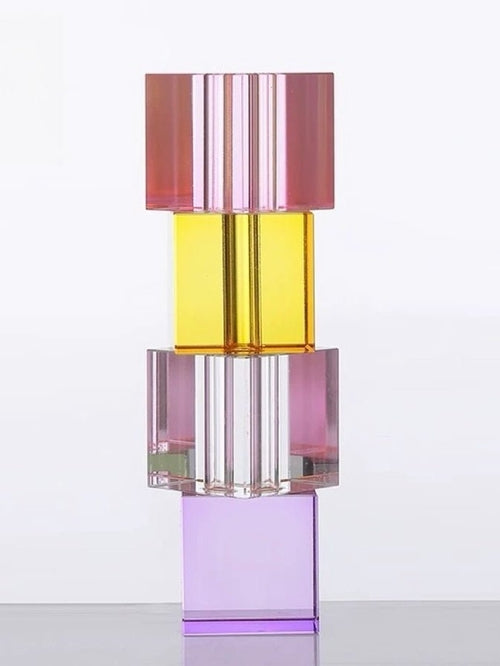 Vase Soliflore Cube Cristal